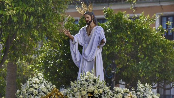 La imagen de Jesús Resucitado en Algeciras.