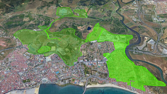Zona de Algeciras afectada por la avería