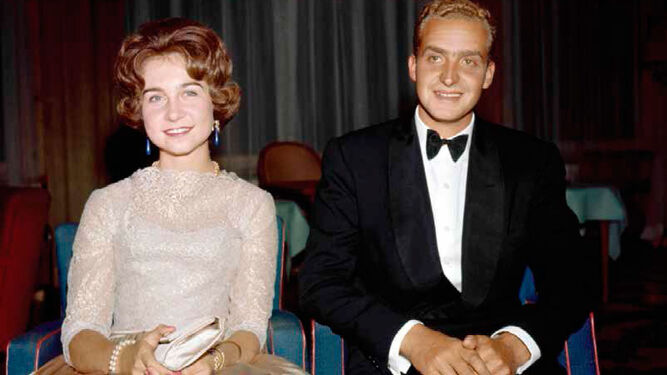 Los entonces príncipes Sofía y Juan Carlos antes de su boda celebrada en Atenas hace 60 años
