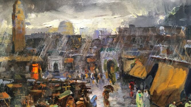 "Lluvia a Marrakech" de Cruz Herrera