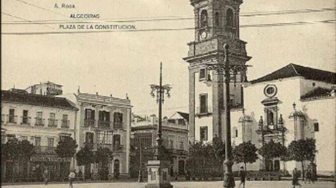 Plaza Alta de Algeciras antes de 1930. Archivo Asociación Memoria de Algeciras.