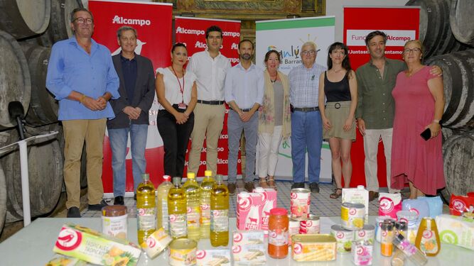 La presentación de los talleres de cocina en las instalaciones de Bodegas Argüeso de Sanlúcar.