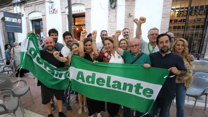 Integrantes de la candidatura de Adelante Andalucía.