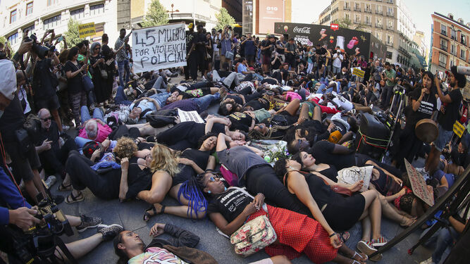 Protesta en Madrid contra la masacre de Melilla