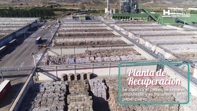 Planta de tratamiento de residuos de Villarrasa, protagonista del video de la Diputación.