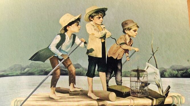 Ilustración de 'Las aventuras de Tom Sawyer'.