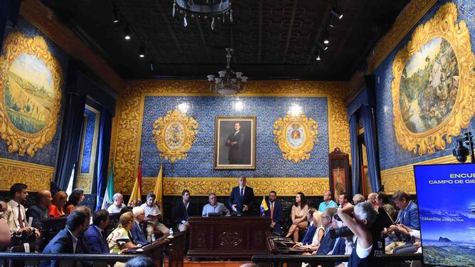 Encuentro de alcaldes del Campo de Gibraltar y Serranía de Ronda celebrado el 21 de julio de 2022