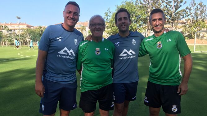 Jordi Roger, Pepe García, Jesús Estrada y Julio Salvador Rivera, este jueves en Marbella