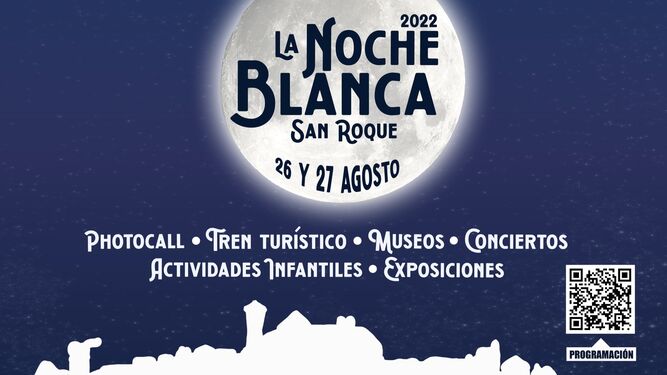 Cartel de la 'Noche Blanca' de San Roque