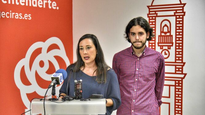 Rocío Arrabal y Salvador Mejías en la rueda de prensa de este lunes