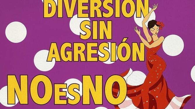 El cartel de la campaña 'Diversión sin agresión. No es No'.