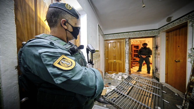 Operación de la Guardia Civil contra el narcotráfico en Barbate, en una imagen de archivo.