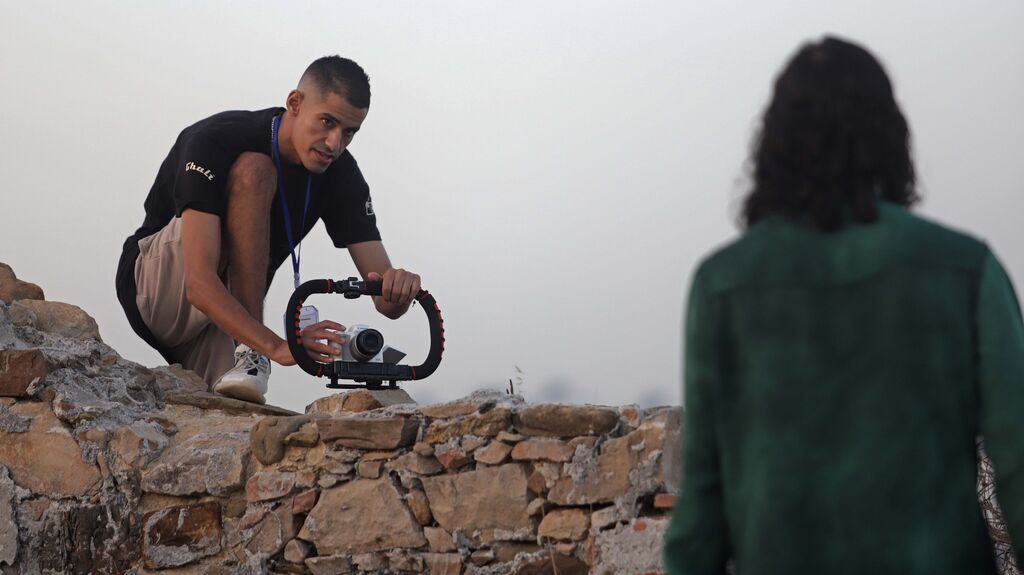 Fotos de la grabaci&oacute;n en Algeciras del documental de Ghali Naoufal sobre la cultura &aacute;rabe y espa&ntilde;ola