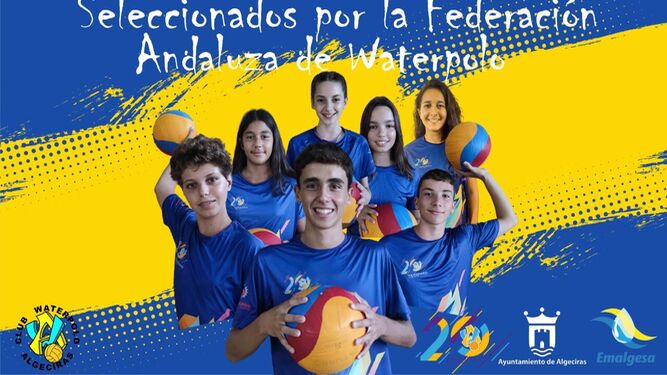 Los siete jugadores del CW Algeciras citados por la Andaluza