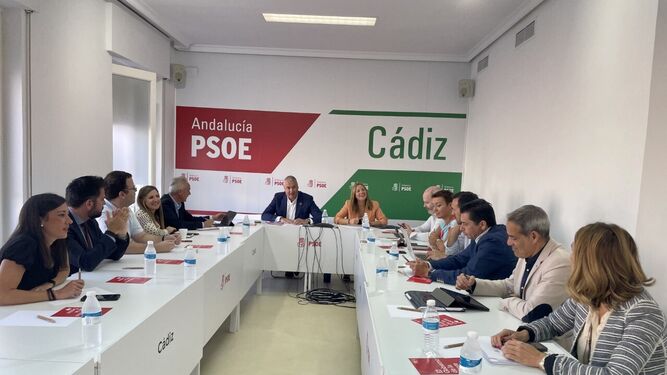 Reunión interparlamentaria del PSOE de Cádiz.