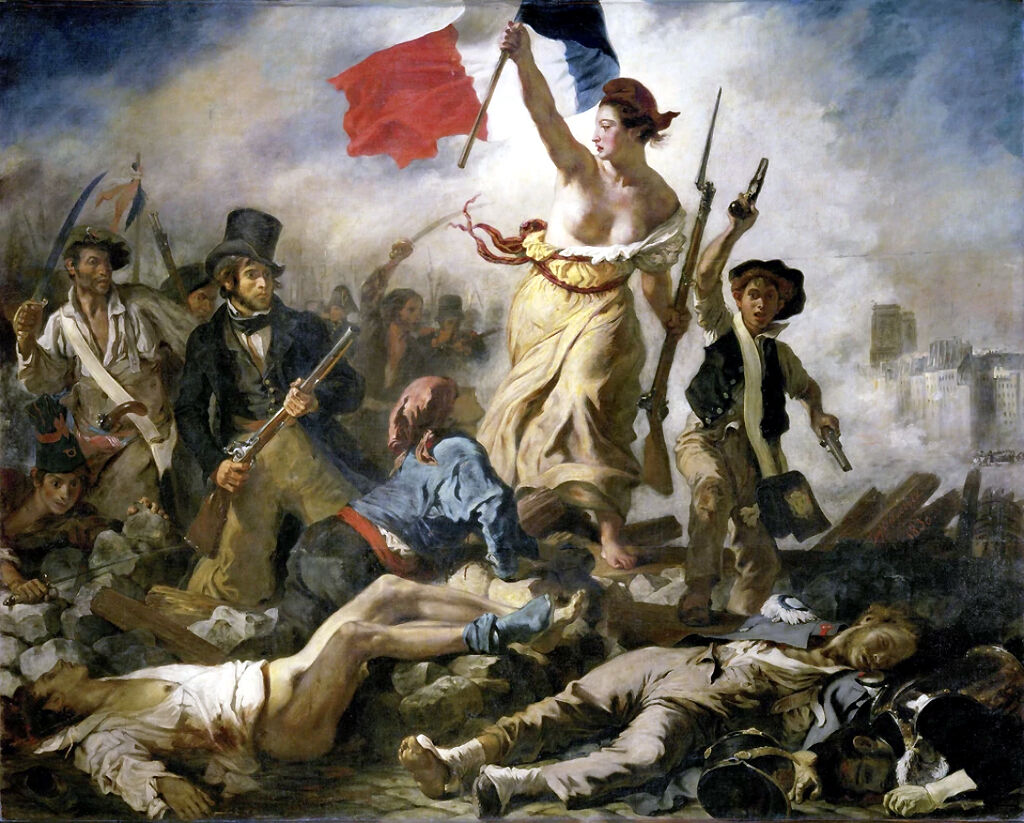 'La libertad guiando al pueblo' de Eug&egrave;ne Delacroix