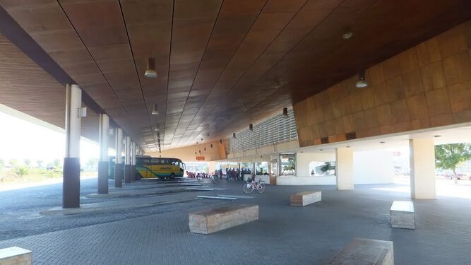 La terminal de autobuses de Chipiona.
