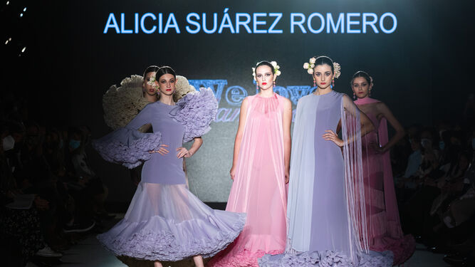 Diseños de Alicia Suárez, ganadora del Certamen de Diseñadores Noveles de We Love Flamenco 2022.