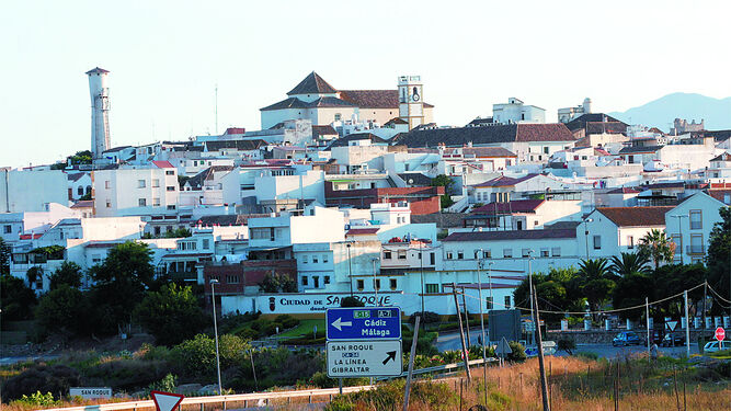 Vista general del casco urbano de San Roque.