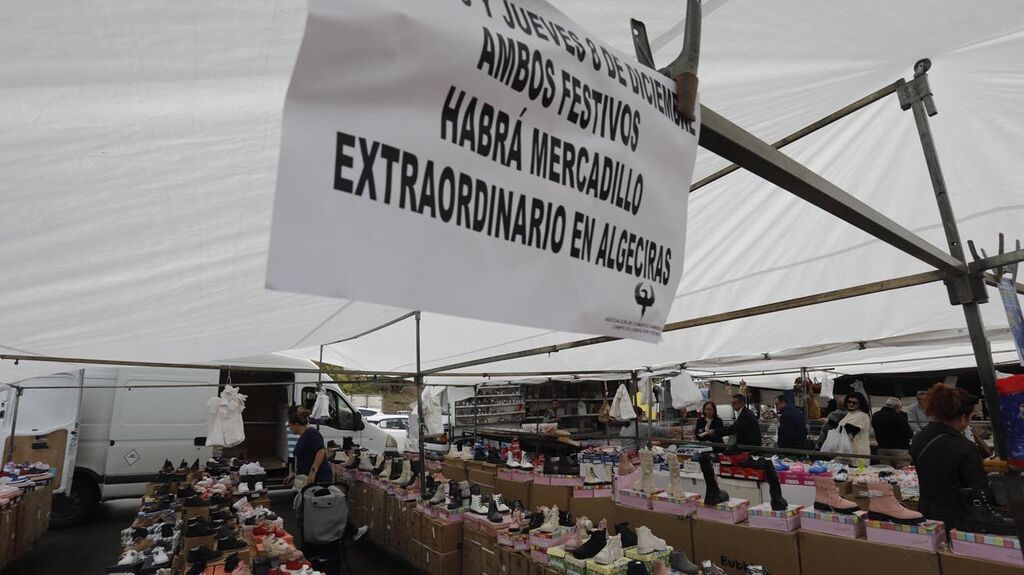 Las fotos del mercadillo de Algeciras en el D&iacute;a de la Constituci&oacute;n