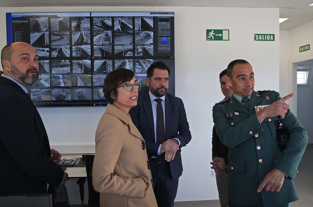 Visita de autoridades al nuevo Recinto Fiscal Bah&iacute;a de Algeciras, en El Fresno, Los Barrios
