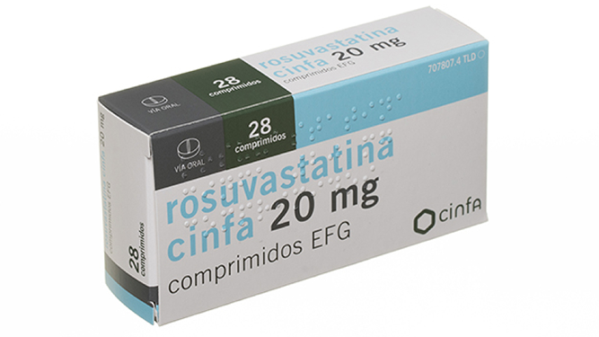 Rosuvastatina Cinfa, el medicamento afectado.