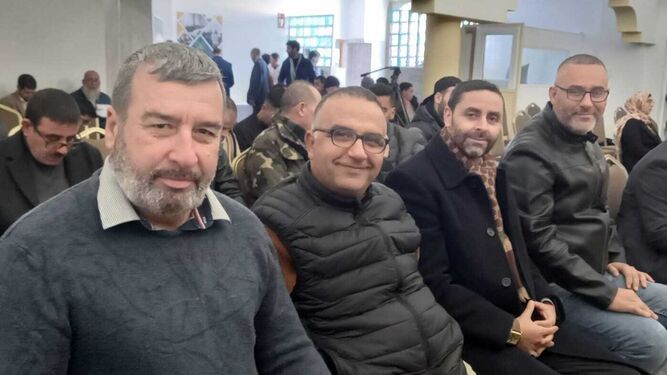 Los fundadores Yihad Sarasúa y Driss Mohamed junto a Driss El Ouahabi y Lhasen Alami.