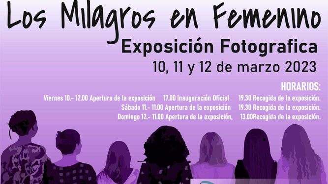'Los Milagros en Femenino' es el título de la exposición que se inaugura este viernes en la barriada.