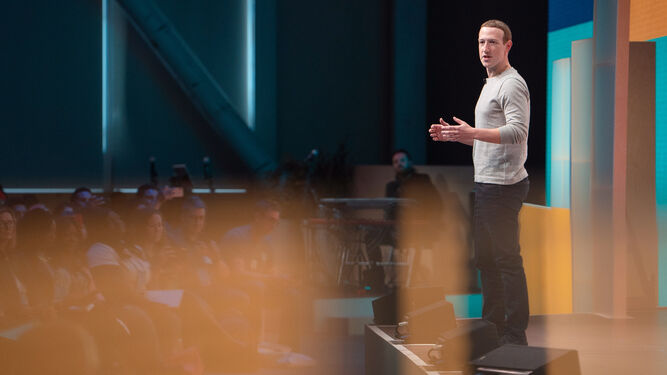 Mark Zuckerberg, durante una presentación de Meta.