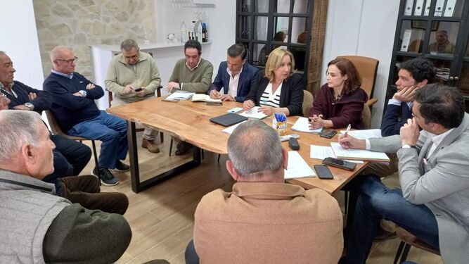 Reunión de Agricultura con viticultores de Jerez.