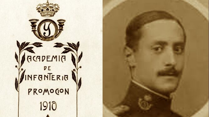 Retrato siendo cadete del comandante de Carabineros José Toledo Iradier (Album Academia Infantería, 1910).