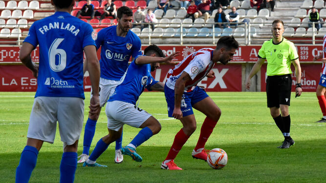 David Cambronero, durante el Algeciras-Linares de la pasada temporada