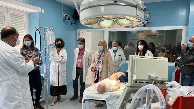 Aulario de simulación avanzada para la provincia que se ha instalado en el hospital de San Carlos.