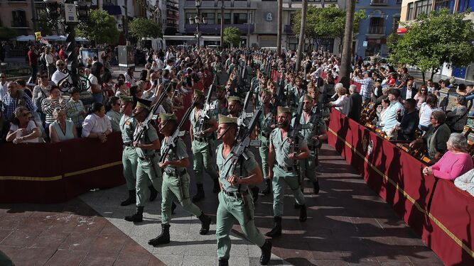 La Legión, el Lunes Santo de 2023 en Algeciras.