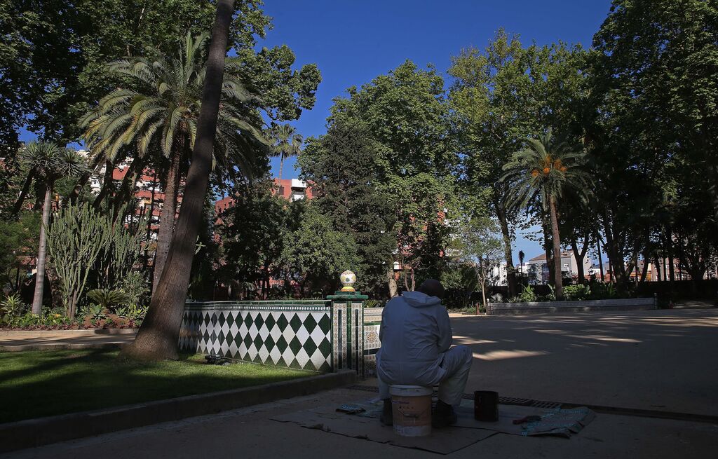 El parque Mar&iacute;a Cristina de Algeciras, listo para su reapertura
