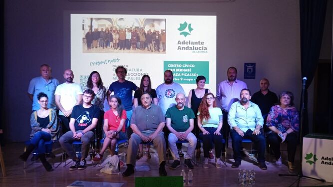 El equipo de Adelante Andalucía para las elecciones municipales de Algeciras.