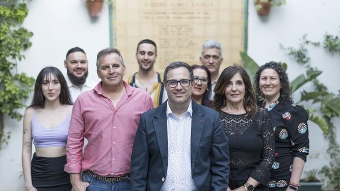 Miembros de la candidatura de Podemos Los Barrios.
