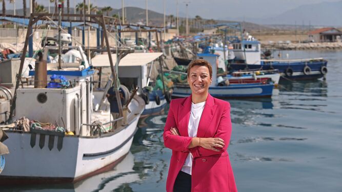 Gemma Araujo, en el puerto de La Atunara.