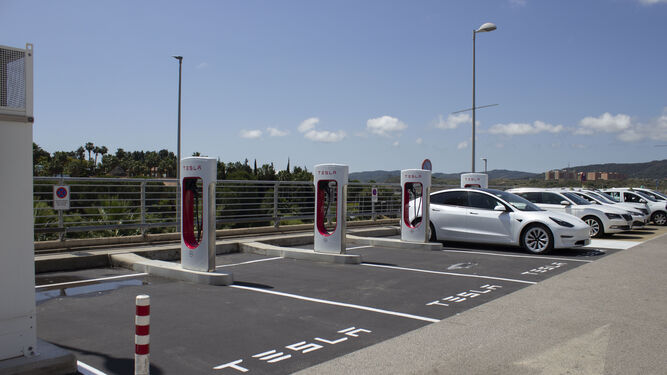 Fotos de los puntos de recarga para coches eléctricos en Algeciras