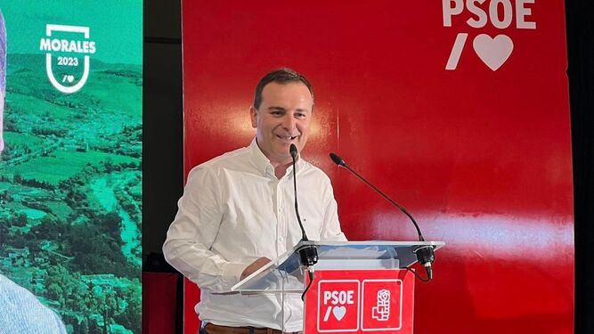 Juan Antonio Morales, en su presentación como candidato del PSOE de Jimena.