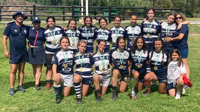 El conjunto femenino de Marbella de rugby-7, campeón de Andalucía