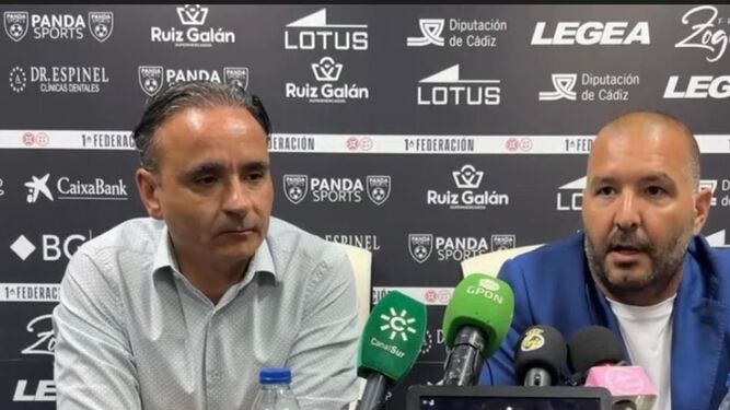 Andrés Roldán y Raffaele Pandalone, en rueda de prensa