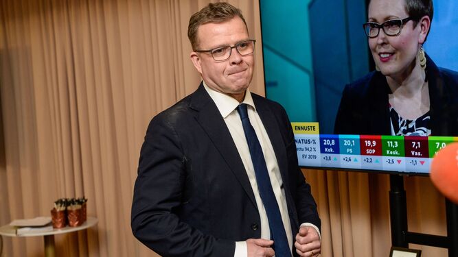 El líder del partido conservador finlandés, Petteri Orpo.