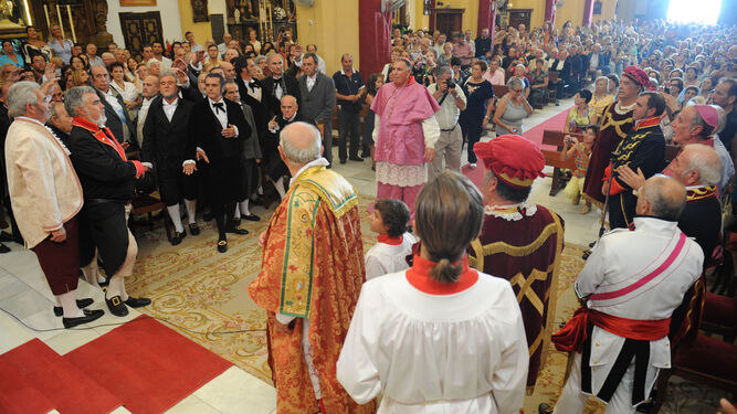 Recreación del Juramento de las Cortes en la Iglesia Mayor, el 24 de septiembre de 2010 durante los fastos del Bicentenario.