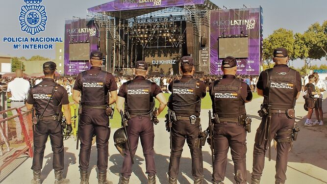 La Policía Nacional, en el Puro Latino Fest.