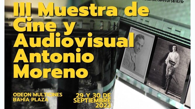 El cartel de la III Muestra de Cine 'Antonio Moreno'.
