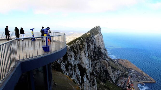 Vista de Gibraltar desde uno de los miradores.