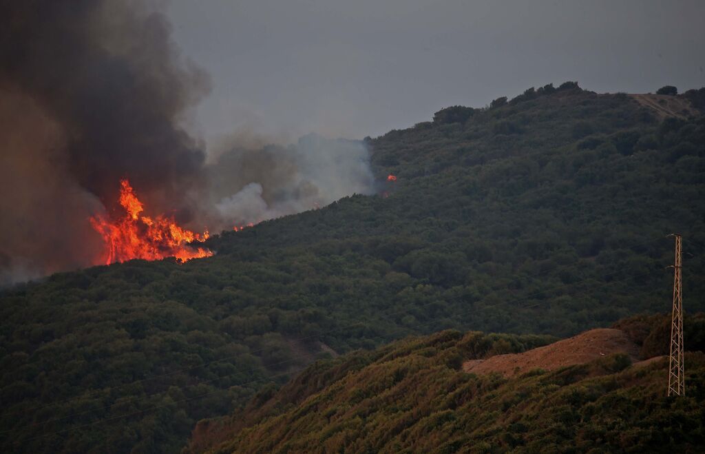 El incendio forestal  de Algeciras, en im&aacute;genes
