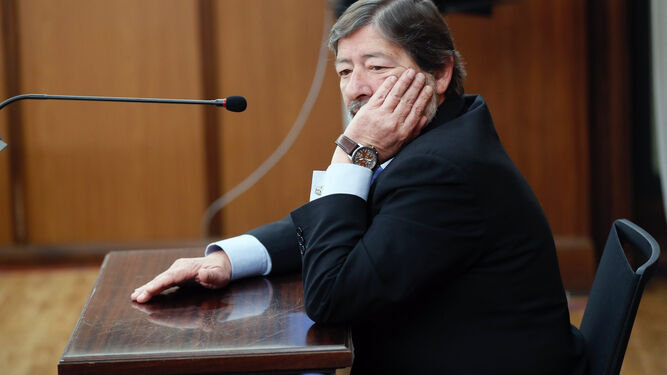 El ex director de Trabajo Francisco Javier Guerrero, en uno de los juicios de los ERE.