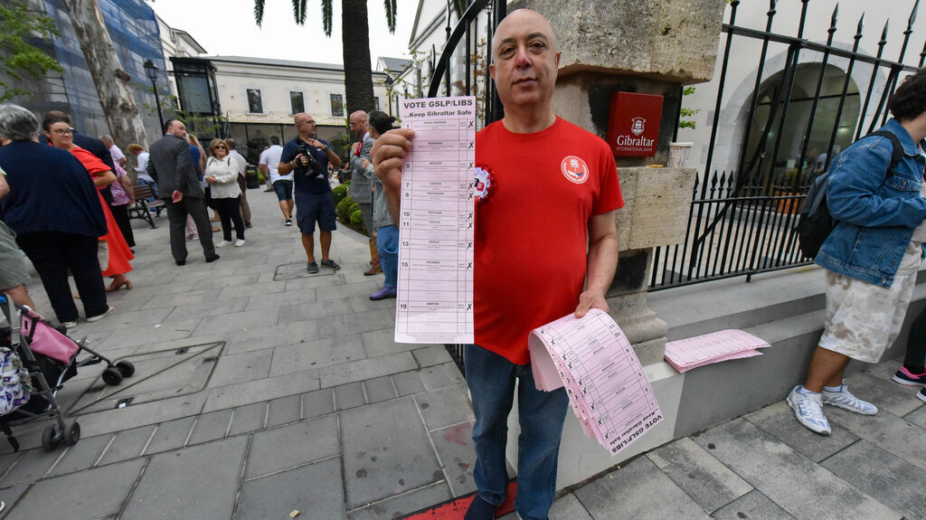 La jornada electoral en Gibraltar, en im&aacute;genes